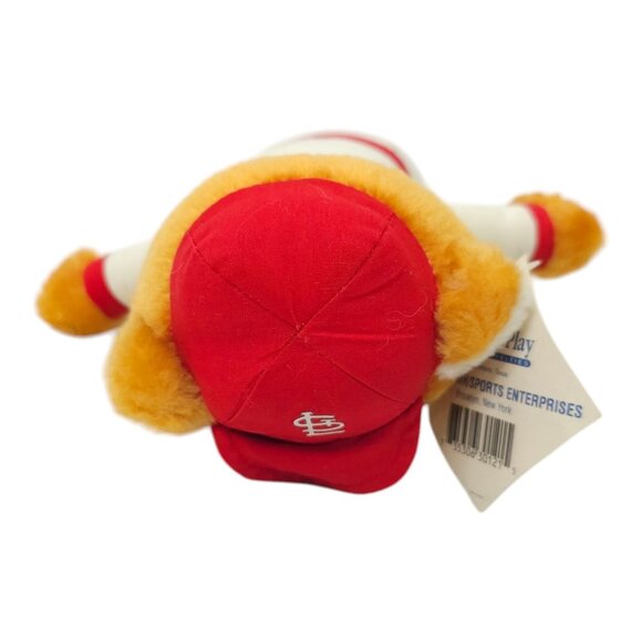 St Louis Cardinals Teddy Bear Plush Vintage Stuffed Animal Toy Busch Stadium MLB - Picture 9 of 13